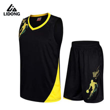 Load image into Gallery viewer, Kids Basketball Jersey Sets Shirt Uniforms Kit Child Boys Sport Clothing Youth Basketball Jerseys Shorts Quick Dry Breathable