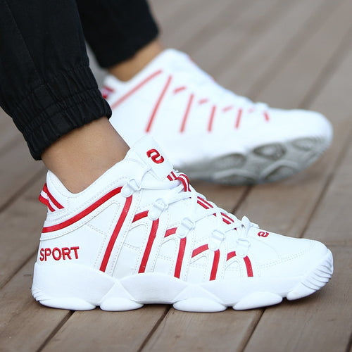 New Brand Basketball Shoes Men Women High-top Sports Cushioning Hombre Athletic Mens Shoes Comfortable Black Sneakers Plus Size