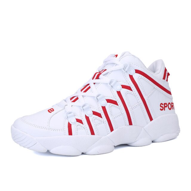 New Brand Basketball Shoes Men Women High-top Sports Cushioning Hombre Athletic Mens Shoes Comfortable Black Sneakers Plus Size