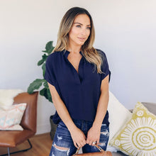 Load image into Gallery viewer, Summer Solid Chiffon Plus Size S-5XL Women Ladies Sexy V-Neck Short Sleeve Casual Shirt Tops Blouse Wholesale N4