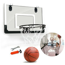 Load image into Gallery viewer, Mini Basketball Hoop Set Shatterproof Backboard Punch Free Rebounds With Ball Wall Hanging Children Steel Rim Toy Sports Office