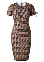 Load image into Gallery viewer, New European And American-Style Fashion Digital Printed Commuter Dress