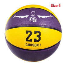 Load image into Gallery viewer, Professional Basketball Ball PU Material Size 7/6/5 Ball Child Training Outdoor Indoor with Free Gift Basketball basketbol topu