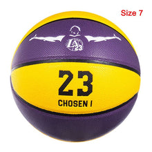 Load image into Gallery viewer, Professional Basketball Ball PU Material Size 7/6/5 Ball Child Training Outdoor Indoor with Free Gift Basketball basketbol topu