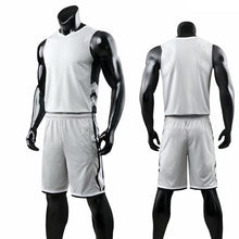 Load image into Gallery viewer, Youth Cheap College Basketball Jerseys 2018Men Boys Breathable Custom Basketball Uniforms Shirts Shorts Set White Black Big Size