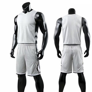 Youth Cheap College Basketball Jerseys 2018Men Boys Breathable Custom Basketball Uniforms Shirts Shorts Set White Black Big Size