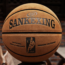 Load image into Gallery viewer, SANKWXING Brand High Quality Official Size 7 leather Basketball Balls Outdoor Indoor Mens Training Basket Ball basquete