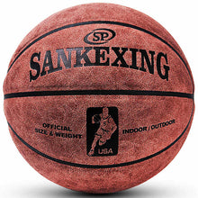 Load image into Gallery viewer, SANKWXING Brand High Quality Official Size 7 leather Basketball Balls Outdoor Indoor Mens Training Basket Ball basquete