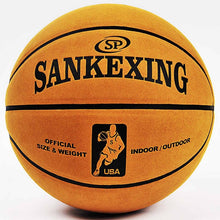 Load image into Gallery viewer, SANKWXING Brand High Quality Official Size 7 leather Basketball Balls Outdoor Indoor Mens Training Basket Ball basquete