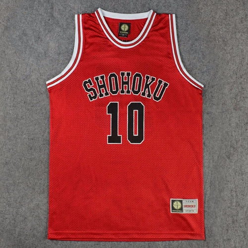 SLAM DUNK Cosplay Costume Shohoku 1-15 Sakuragi Hanamichi Basketball Jersey Tops Shirt Sport Wear School Basketball Team Uniform