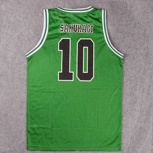 SLAM DUNK Cosplay Costume Shohoku 1-15 Sakuragi Hanamichi Basketball Jersey Tops Shirt Sport Wear School Basketball Team Uniform