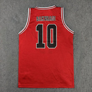 SLAM DUNK Cosplay Costume Shohoku 1-15 Sakuragi Hanamichi Basketball Jersey Tops Shirt Sport Wear School Basketball Team Uniform