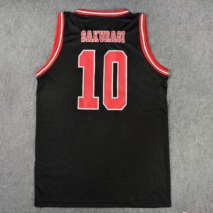 SLAM DUNK Cosplay Costume Shohoku 1-15 Sakuragi Hanamichi Basketball Jersey Tops Shirt Sport Wear School Basketball Team Uniform