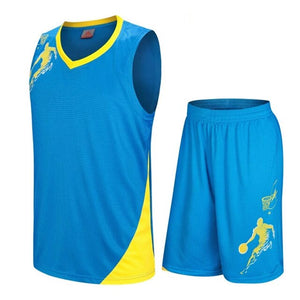 Kids Youth Boys Basketball Jerseys Sets Uniforms kit suit Child Girls Sports jersey shorts shirts Breathable Custom Print Draw