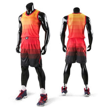 Load image into Gallery viewer, Top Quality Men Women Kids Basketball Jerseys Sets Uniforms Boys Sport Kit Clothing Shirts Shorts Suits Side Pockets Customized