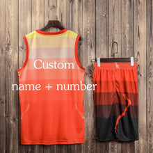 Load image into Gallery viewer, Top Quality Men Women Kids Basketball Jerseys Sets Uniforms Boys Sport Kit Clothing Shirts Shorts Suits Side Pockets Customized