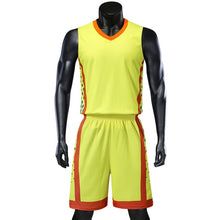 Load image into Gallery viewer, Personality Reversible Men Basketball Jerseys Sets Team Uniforms Sports Kit Shirts Shorts Suits Breathable Customized Print Draw