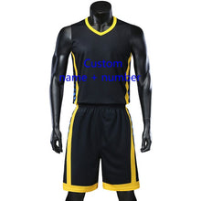 Load image into Gallery viewer, Personality Reversible Men Basketball Jerseys Sets Team Uniforms Sports Kit Shirts Shorts Suits Breathable Customized Print Draw