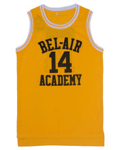 Load image into Gallery viewer, Movie Will Smith NO.14  Bel-Air Academy Basketball Jersey NO.25 Carlton Bank Black Yellow Green Mens T Shirt Vest College Jersey